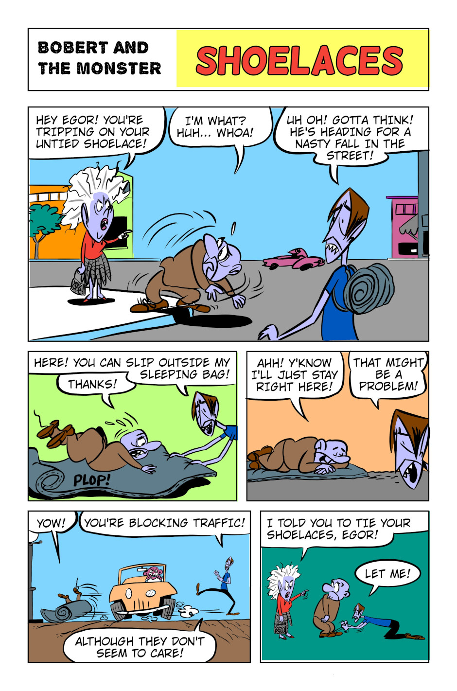 Sample page from Bobert and the Monster