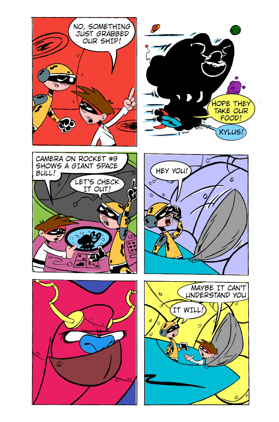 Sample page from Bobert and the Monster