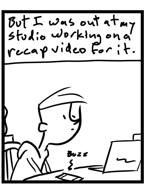 A four-panel comic about a person thinking about a text message - Panel 2