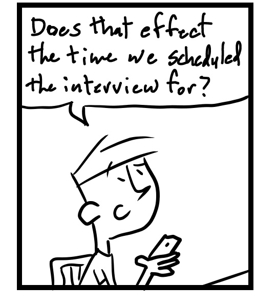 A four-panel comic about a person trying to figure out daylight savings time and it's effect on timezones - Panel 3