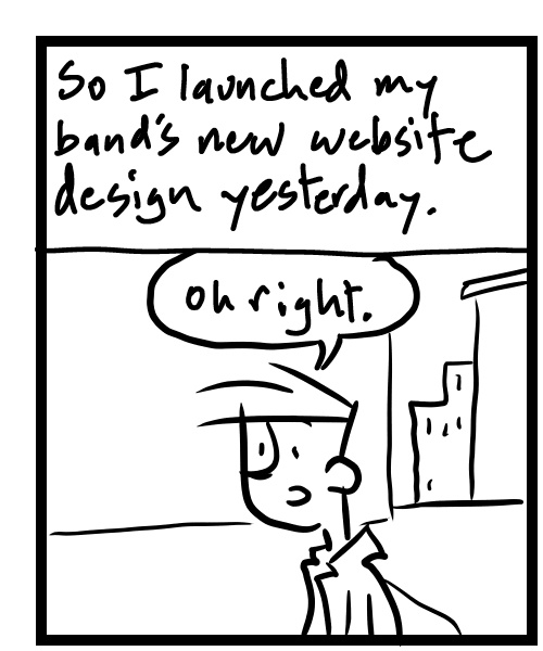 A four-panel comic about a person writing notes on his phone - Panel 1