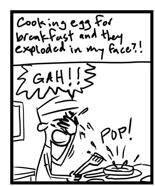 A four-panel comic about people's day while getting a TV - Panel 1