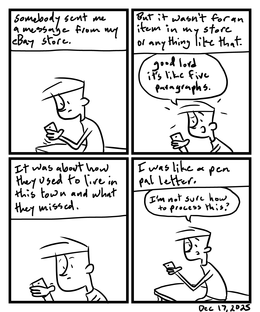 Pen pal like message