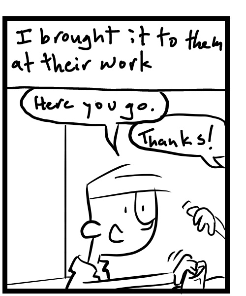 illustration of a four-panel comic - Panel 2