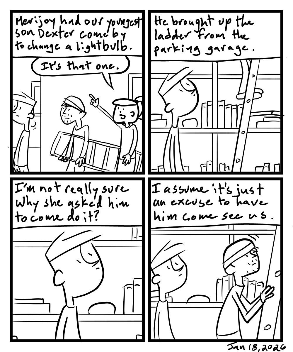 Changing a light bulb