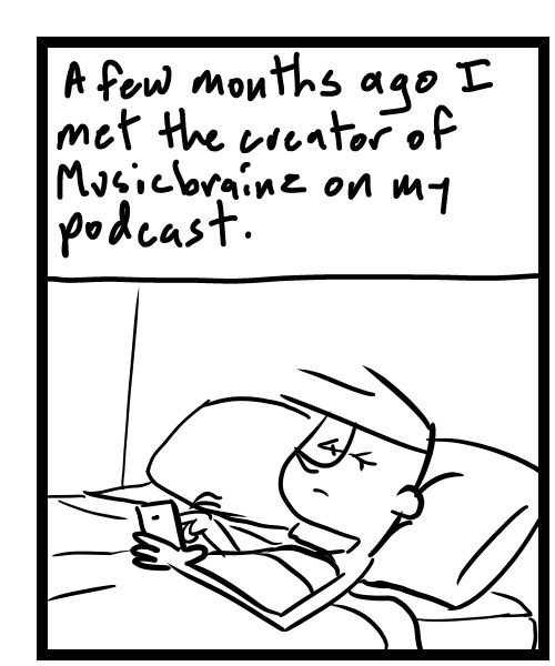 A four-panel comic about a person getting news while looking at his phone - Panel 1