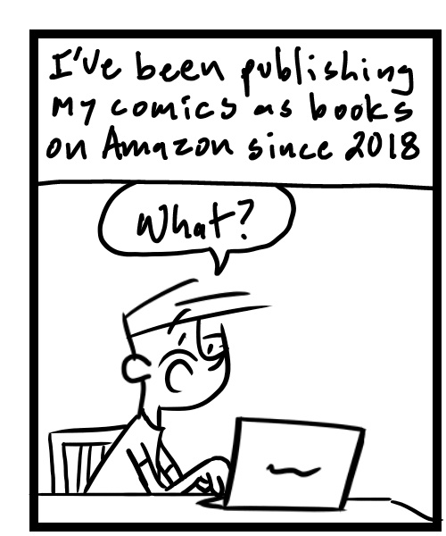 A four-panel comic about a person reading an email his account has been terminated - Panel 1