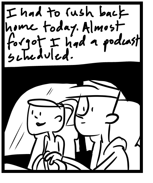 A four-panel comic about people going to a show in Milwaukee and doing things - Panel 4
