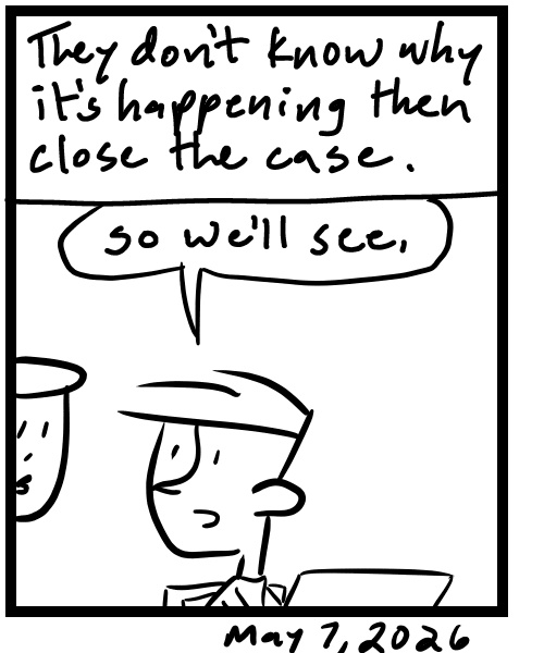 A four-panel comic about a person contacting Facebook support to fix their account - Panel 4