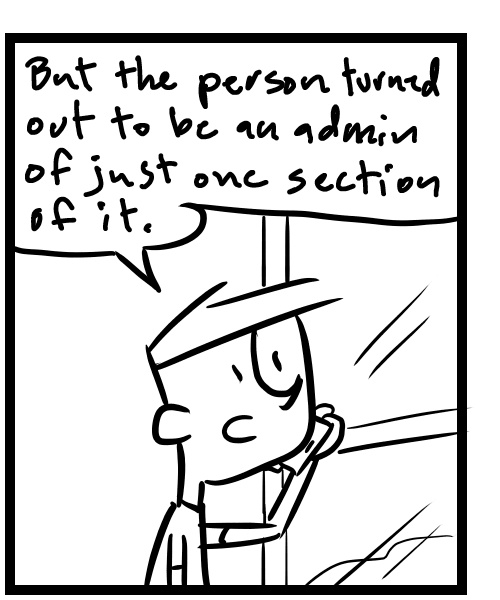 A four-panel comic about people talking on the phone about how a podcast interview went - Panel 2
