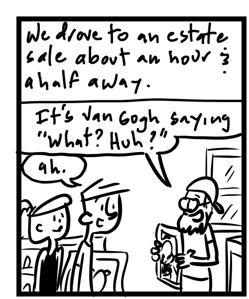 A four-panel comic about a person texting support about a Facebook marketplace issue - Panel 1