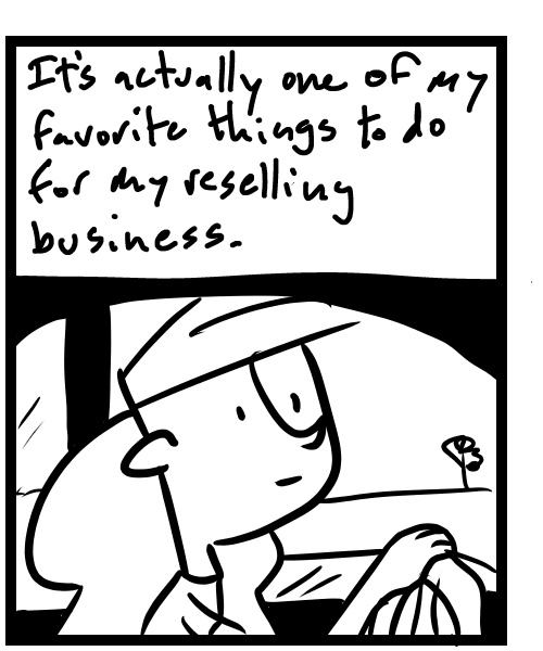 A four-panel comic about a person recording video and working on a song - Panel 2