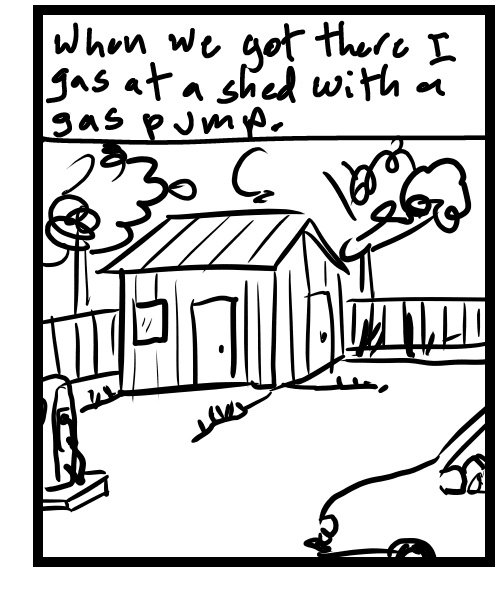 A four-panel comic about a person recording video and working on a song - Panel 3