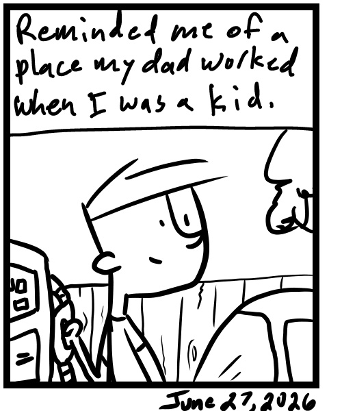 A four-panel comic about a person recording video and working on a song - Panel 4