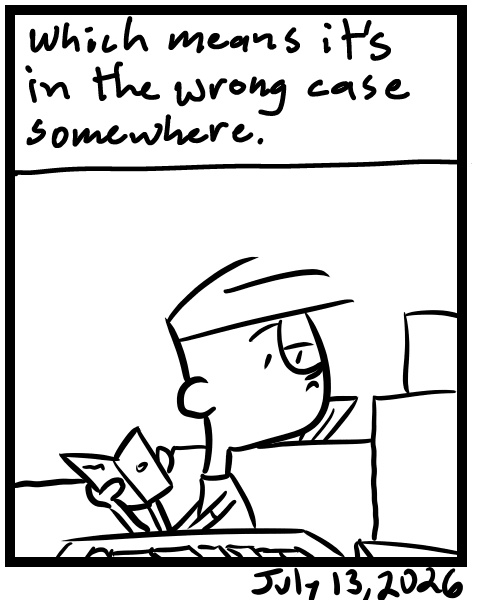 A four-panel comic about a person digging through boxes in a storage closet for dvds - Panel 4