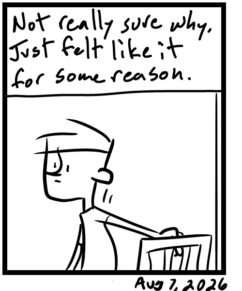 A four-panel comic about a person illustrating using Inkscape - Panel 4